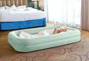 Intex Kids Inflatable Bed Travel Toddler Portable Mattress with Hand Pump