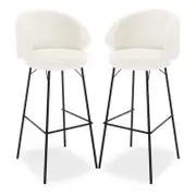 Belize Boucle Bar Stools (Set of 2)