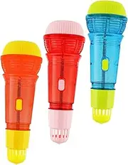 Kisangel 3 Pcs Microphone Simulation Props Microphone Dance Party Performance Props Microphone Prop Present Mic Figure Fake Microphones Party Microphones Plastic