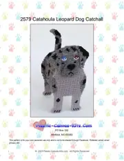 Catahoula Leopard Dog Catchall-Plastic Canvas Pattern or Kit
