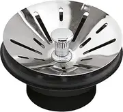 [Elkay] LKDS99 3-1/2" Polished Stainless Steel Disposal Stopper/Strainer for InSinkErator Disposal, Chrome, Silver