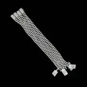 8.5'' Moissanite Solid Miami Cuban Link Classic Bracelet Fully Iced 925 Silver