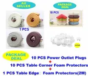 21PCS Baby Safety Socket Plug+Table Corner Foam Protector+Desk Edge Guard Bumper