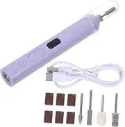 Gatuida Manicure Machine Foot Care Drill Bits Dead Skin Nail Bits Nail Polishing Machine Head Callus Drill Bit Nail Tools Nail Grinder Electric Drill for Nails Nail Kits Plastic Violet