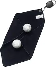 Golf Towels For Women | Large Golf Towel - Retractable Clip Fiber Rag Wipes For Men Ladies Kids On-Course Sports Fishing Golfers
