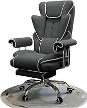 YVYKFZD Racing Gaming Chair for Adults, Ergonomic Computer Chair, PU Leather High Back Office Chair, Swivel Height Adjustable Desk Chair, Supports 330 lbs (Color : Gray 1)