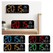 1*Digital Wall Clock Led Alarm Temperature Humidity Large Display Night Mode HOT