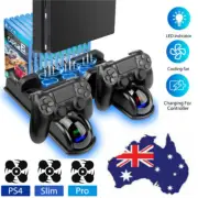 Vertical Stand For PS-4/PS-4 Slim/PS-4 Pro Game Controller External Cooling Fan