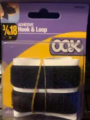 Hook and Loop Sticky Adhesive Backed Tape - Width 3/4 length 18 inches