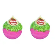 2PK Bomb Cosmetic Thank You Bath Bomb Blaster Cherry & Apple Fragrance Tub Fizzy