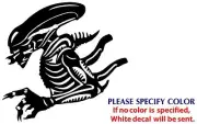 Alien Xenomorph Predator Graphic Die Cut decal sticker Car Truck Boat 9"