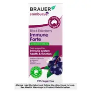 Brauer Sambucus Black Elderberry Adult Immune Forte Liquid 200ml
