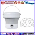 LF# 5L Mini Turbo Dishwasher Foldable Portable Dish Washer Washing Machine(White