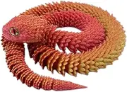 Articulated Animals, Desktop Fidget Animal Toy, 2.5 Ft Realistic 3D Printed Snake Ornament for Birthday Easter Basket Desk Decor Home Collectibles