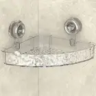 Bathroom Shower Basket Multifunctional Suction Shower Caddy for Bathroom Kitchen