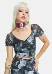 [Current Mood] Moonlight Meow Mesh Top