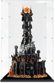 Acrylic Display Case for Lego 10333 The Lord of The Rings Barad-dur Figure Storage Box Dust Proof Glue Free
