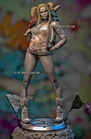 Harley Quinn Statue 3D Print Unpainted/Unassembled