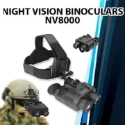 New NV8000 Head Mount Binoculars Hunting 3D HD Video Digital IR Night Vision AU