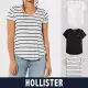 【HOLLISTER Co】HCO 海鷗 經典刺繡海鷗素面短袖T恤 上衣-女-多色組合(平輸品)