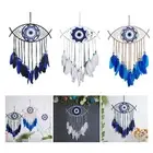 Dreamcatcher Evil Eye Decor Balcony Bedroom 135g Feather Iron Rings Tapestry