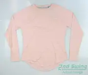 New Womens Puma Cloudspun Long Sleeve Small S Rose Dust MSRP $60