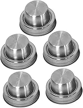 5 Pcs Jar Lids for Home Kitchen Regular Mouth Jar Lids Strainer Lid Anti-Slip Edges for Seasonings Spices Salt Pepper Sugar Flour
