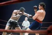 Floyd Patterson Throws A Punch Against Oscar Bonavena Old Boxing Photo