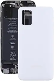 Battery Back Cover Compatible with Samsung Galaxy A03s SM-A037,Housing Door Back Cover Replacement Repair Set for Galaxy A03s SM-A037 (White)