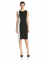 Elie Tahari Amelia Black and White Colorblock Ruched Dress NWT Sz.4 $398