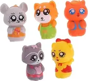 Kisangel 5pcs Animal Finger Puppet for Storytelling Cute Puppets for Toddlers Enhances Creativity Family Interaction and Imagination Birthday Party Favors