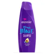 Aussie Miracle Moist Shampoo with Avocado & Jojoba Oil Fragrance Free 12.1 Ounce