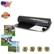 Lightweight 5 Mil Black/White Silage Tarp - Heavy Duty 50' x 20' Weather Shield