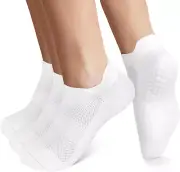 Grip Socks for Women Pilates Yoga Non Slip Socks with Grips for Barre Hospital H