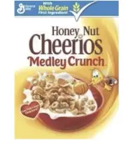 2x General Mills Large Size Medley Crunch Cheerios Cereal 16oz