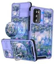 for Samsung Galaxy S20 FE Case 5G 6.5" - with for Samsung S20 FE Water Lily