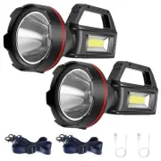 Rechargeable Spotlight Flashlight, High Lumens Handheld Spotlight,LED Searchl...
