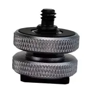 Camera Hot Shoe Mount Adapter Cold Shoe Mount for Microphones Live Broadcast