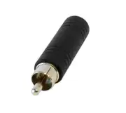 Audio 2000's ACC3170 Female 1/4" Mono TS Jack to Male RCA Plug Connector