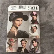 Vogue V8276 Vintage Hat Sewing Pattern 2006 Uncut One Size Millinery Style