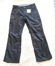 Empyre Snow Pants Womens M 34x32 Gray Skiing Snowboarding Denim Outdoors Convert