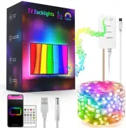 TV BackLight 30 lamp Smart BLE RGBIC Addressable LED String - USB Power