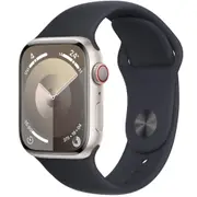 Apple Watch Series 9 45mm Starlight Aluminium Case GPS + Cellular (S/M) [~Renewed]