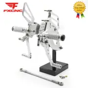 Silver For CBR250RR 2017 2018 2019 CNC Rearset Footpegs Foot Pegs Pedals Shift
