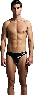 [Kangxinsheng] Fashionable Latex Briefs for Men, Rubber Men's Shorts, G-String Thong, Latex Man Panties, Underwear, Cosplay Costume, Black,XXL, XX-Large