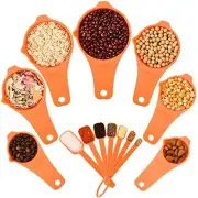 Measuring Cups and Spoons Set Plastic Measuring Cup and Spoon Set of 15 7 Mea...