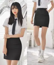 [kpop Idol Look] Casual Black School Uniform Skirt Student Uniform