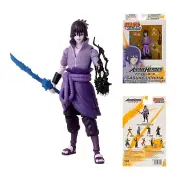 Naruto Anime Heroes Sasuke Uchiha Rinnegan Mangekyo Sharingan Action Figure