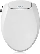 Brondell Bidet Toilet Seat Non-Electric Swash Seat, Fits Round Toilets, White – Dual Nozzle System, Ambient Water Temperature – Bidet with Easy Installation
