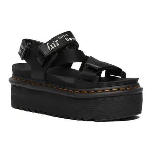 Dr.Martens KIMBER WEBBING STRAP SANDALS 女款 加厚底 馬丁 馬汀 涼鞋 (黑色)